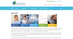 Desktop Screenshot of dentalcomplianceinstitute.org